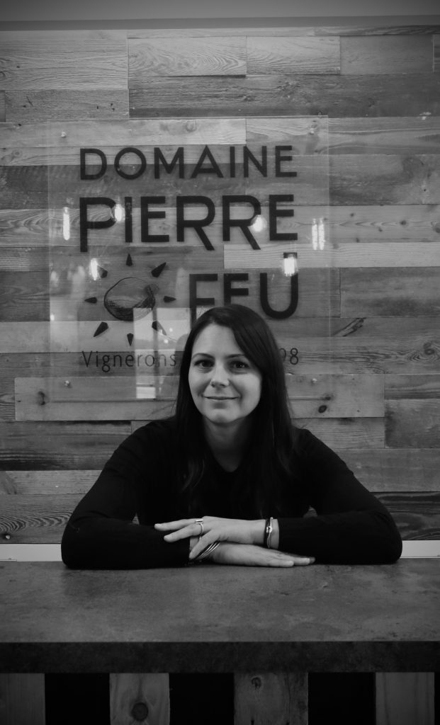 Adelyne Quiot du domaine Pierre Feu à Jonquières-Saint-Vincent