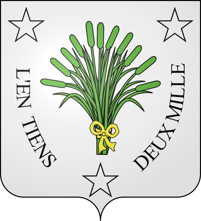 Blason de la ville -Parcours Au fil de l'eau à Jonquières-Saint-Vicent