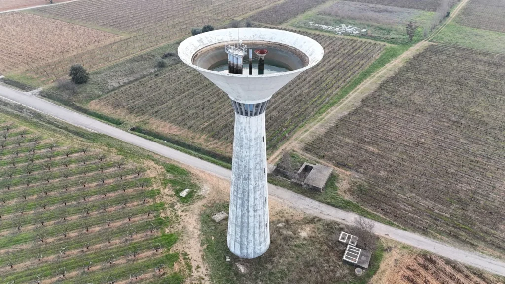 Vue de drône du Château d'eau de la Boissière