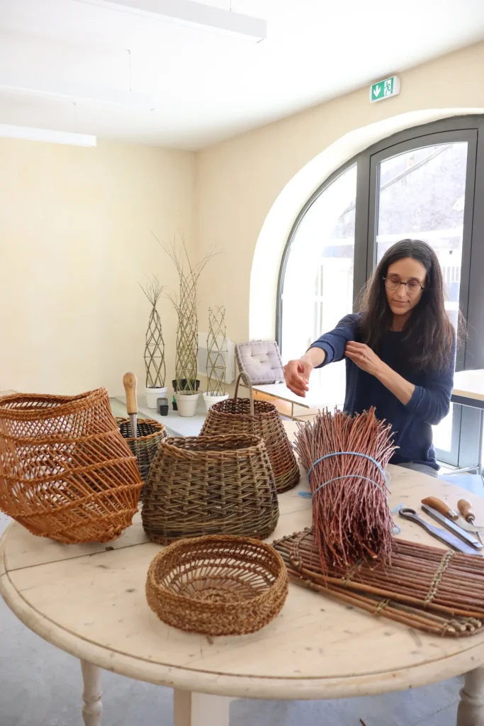 vannière au travail