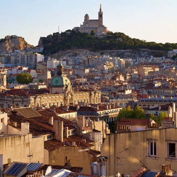 La ville de Marseille dans le Sud de la France